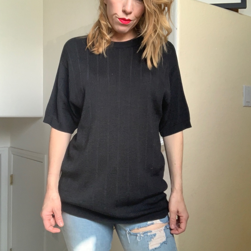 ‼️ALBERTO CELINI Black Top Size Large‼️